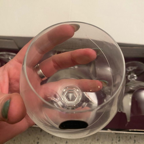 Bohemia Crystal vintage brandy glasses set of 6, like new