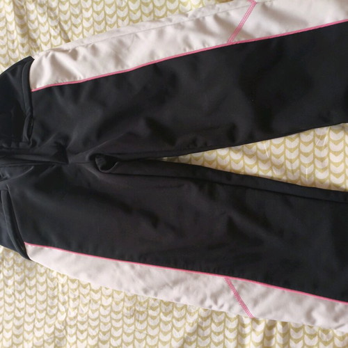 Zara Ski Pants like new for girl size 9-134cm black with pink stripe