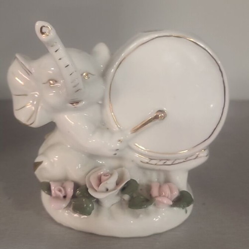 Vintage porcelain elephant used, height 11cm