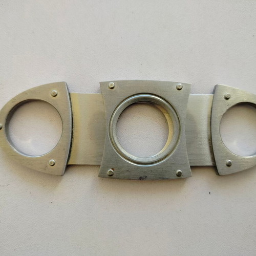 Metal cigar cutter "HELLO BINARY" used