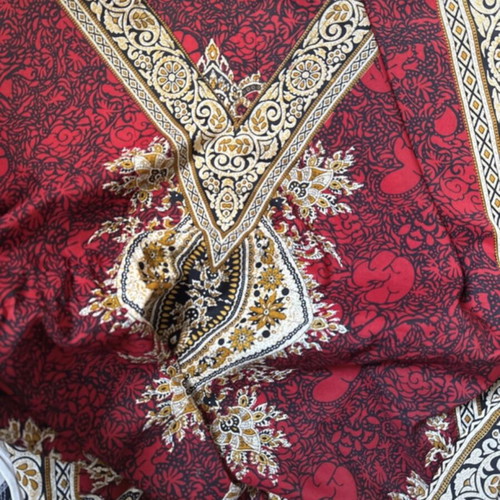 Vintage caftan like new, red, one size