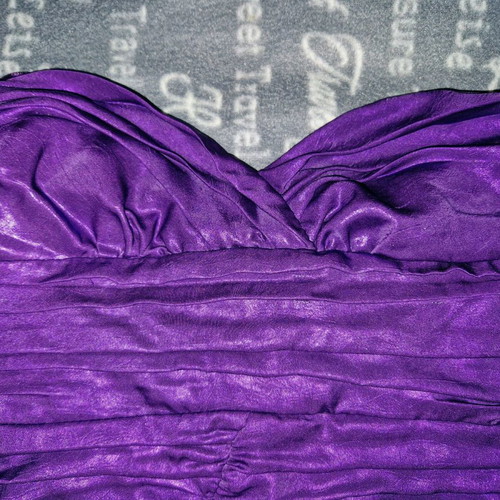 open lace back dress ZARA NWT Purple Louisse Floral Satin V-neck 3/4 Sleeve Mini A-Line Par –  Brie main image 1