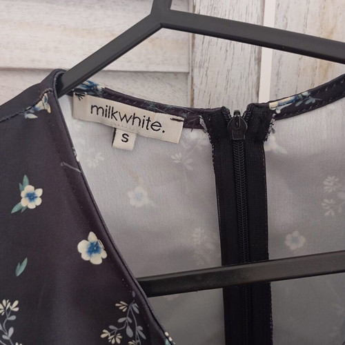 Milkwhite set skirt and crop top like new, multicolor, medium-large-small