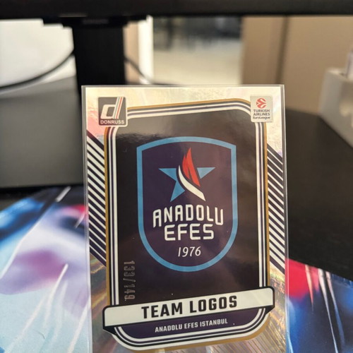 Panini Donruss EuroLeague 2024-25 Anadolu Efes Istanbul Team Logo #6 Laser Parallel card like new