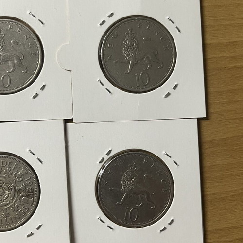 British coins vintage collection, lot of 11, like new