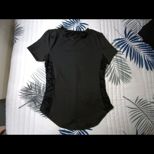 Shein black leggings set like new with blouse and shorts
