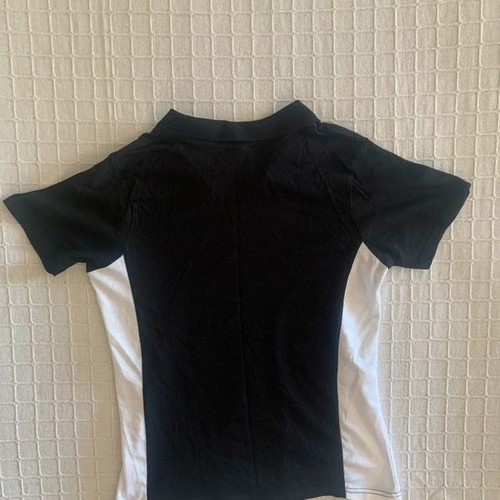 Sports T-shirt size S used, black and white