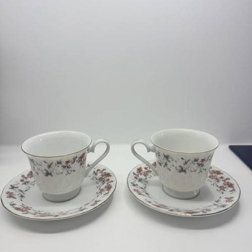 Tea and cappuccino cup set like new, porcelain, made in Japan