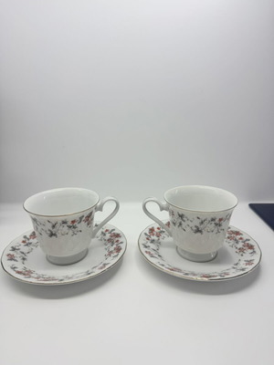 Tea and cappuccino cup set like new, porcelain, made in Japan