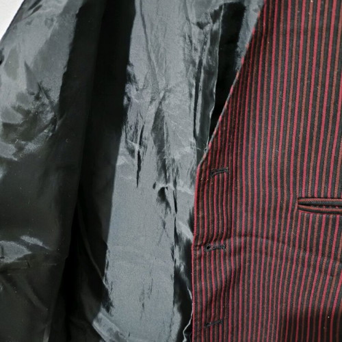 Greiff men's vest like new, red black, with inner pocket