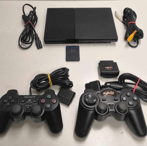 Κονσόλα Playstation 2 Slim πλήρης SCPH 9004 - 2 χειριστήρια - 1 καρτα μνήμης - καλώδια σύνδεσης