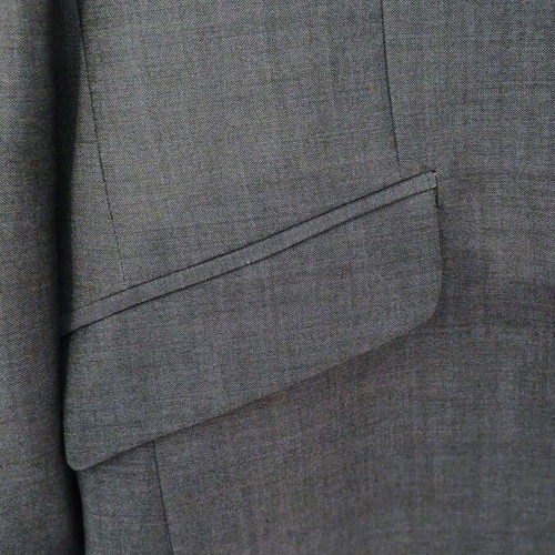 Bespoke Suit 100% English Moher like new, blue-gray