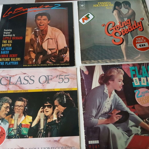Record collections 50s-60s used, pack of 4, rock
