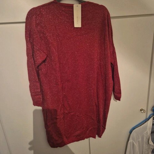 Red dress new with sparkles, one size