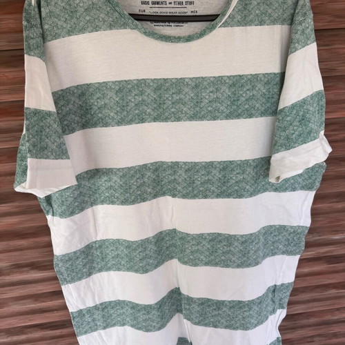 Πουκάμισο Pull & Bear μεταχειρισμένο, μέγεθος large, άσπρο και πράσινο