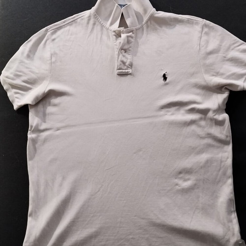 Polo Ralph Lauren shirt with collar like new, size L, white beige