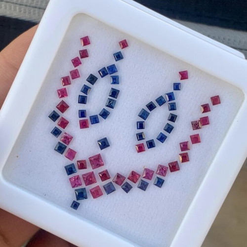 Sapphires and Rubies 4.04 Cts Natural Precious Stones