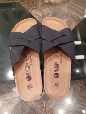 Men's anatomical slippers sandals size 44 new, black