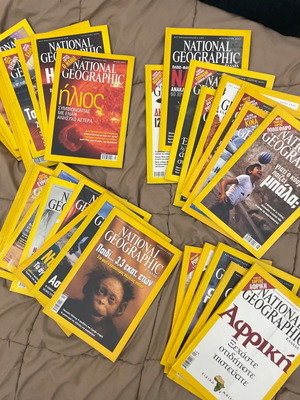 National Geographic списания като нови, комплект от 30 броя