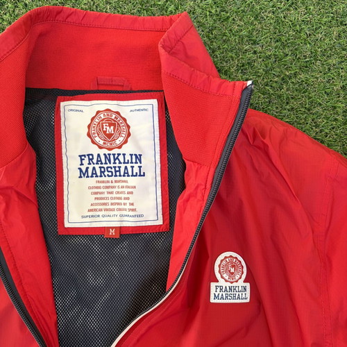 Franklin Marshall men's jacket red like new, size M fits S