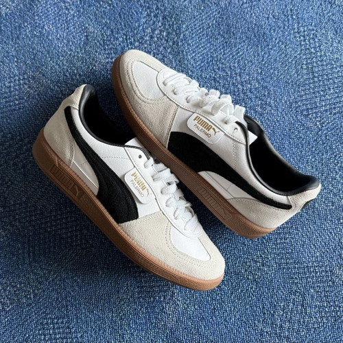 Puma Palermo women's sneakers size 40, black and white