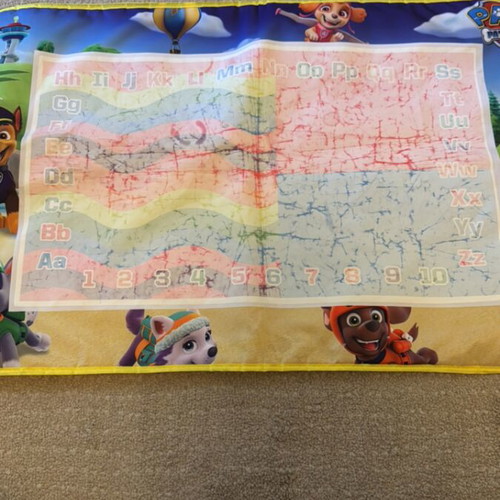 Paw Patrol water marker drawing mat used