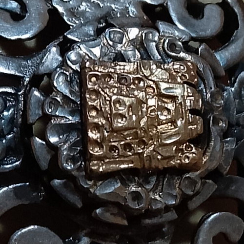 Vintage Mexican Sterling Silver 925 & 18K Gold Bracelet like new