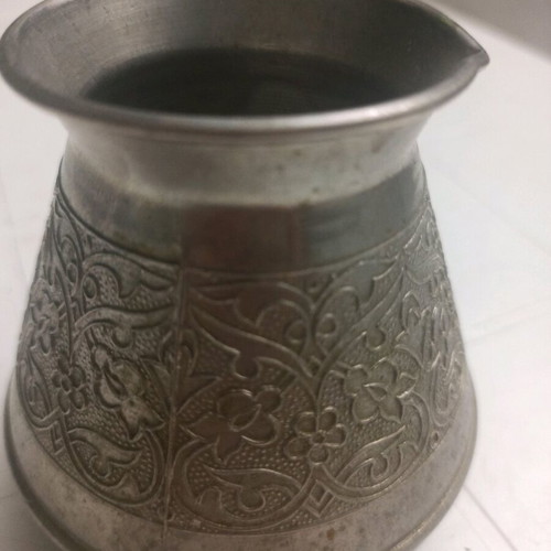 Decorative cezve used with embossed design