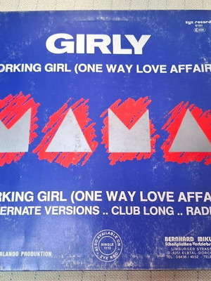 Girly Working Girl (One Way Love Affair) 12' vinyl used, electronic
