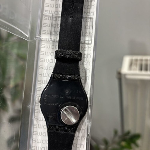 Swatch Climax GZ254 women's watch new, black silicone strap