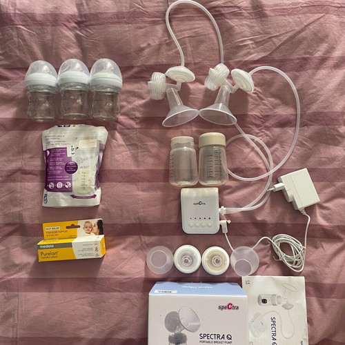 Spectra double electric breast pump like new with accessories