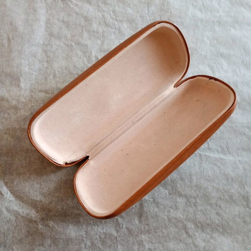 Glasses cases used, black and brown