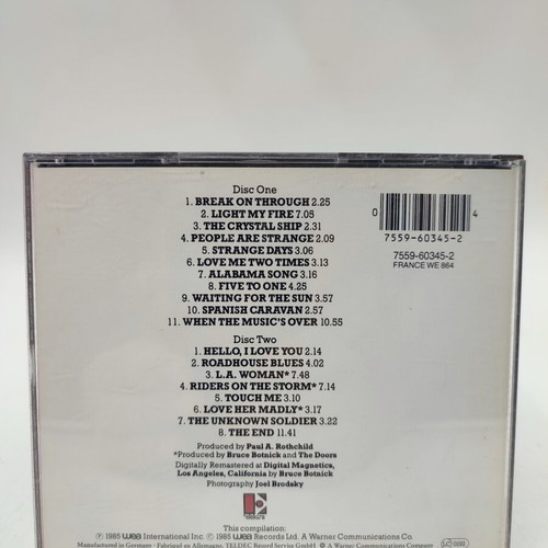 The Doors The Best of The Doors 2 CD Set used, rock