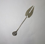 Vintage silver-plated serving fork 27cm used