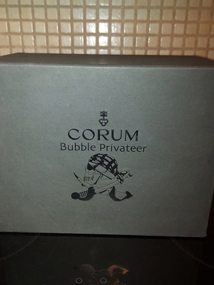 Corum Bubble Privateer Pirate 082.150.20 ξύλινο κουτί limited edition με πιστοποιητικό