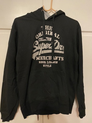 Superdry black gray sweatshirt used with gray logo