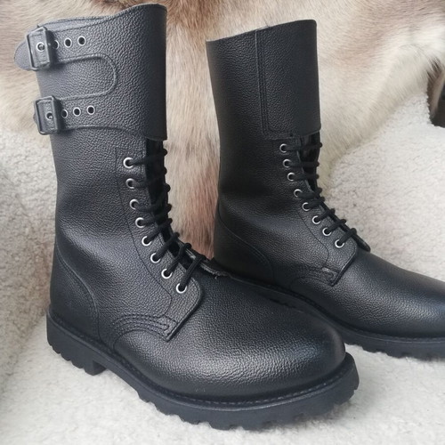 French Army boots new, genuine leather, size 44, black