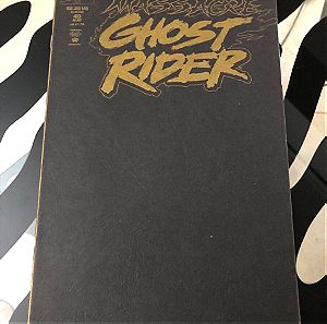 GHOST RIDER 40 MIDNIGHT MASSACRE ALL-BLACK ENVELOPE COVER 1990 MARVEL COMICS 1st PRINT MARK TEXEIRA