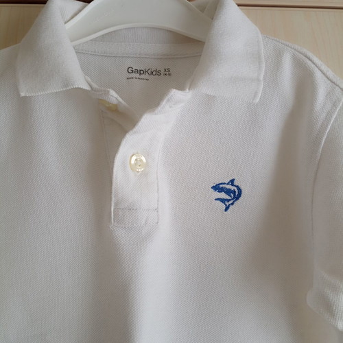 Gap Kids Polo Shirt classic white size 116 cm like new