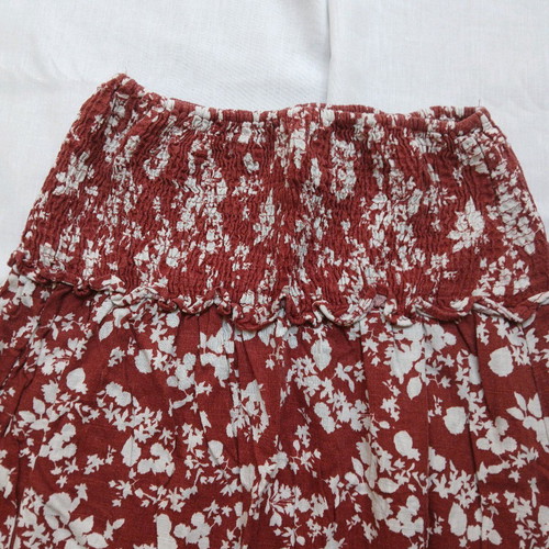 Zara floral skirt XS used, viscose, red and white