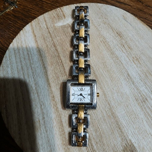 Pierre Cardin women's watch used, two-tone silver and gold bracelet