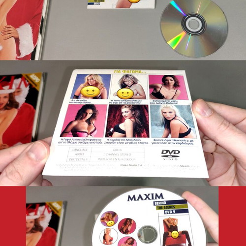 Maxim January 2001 magazine with retro clamshell watch and DVD
