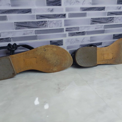 Leather black sandals Moda in Pelle used, size 37