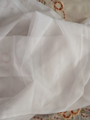 Tulle from curtain used for crafts