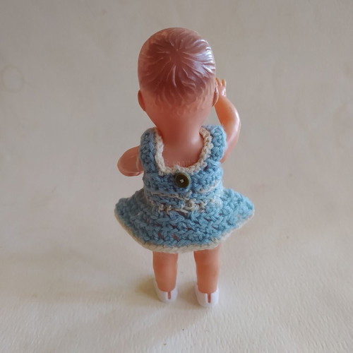 Vintage mini doll Gama 50s-60s, like new, 16 cm