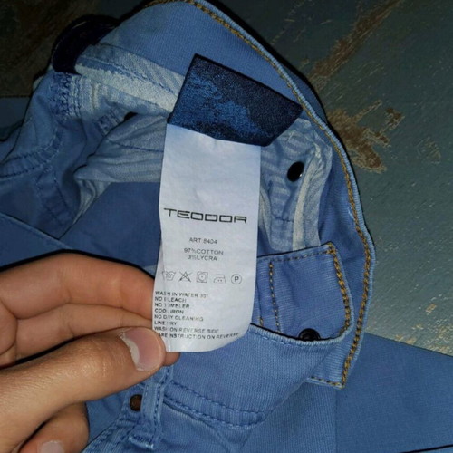 Men's pants Teodor used, size M and L, blue