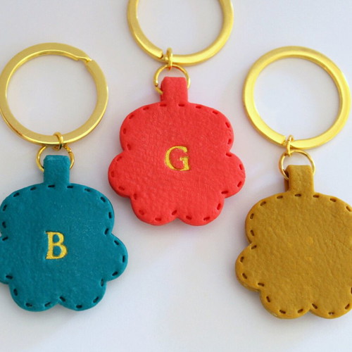 Handmade paw keychain new with monogram