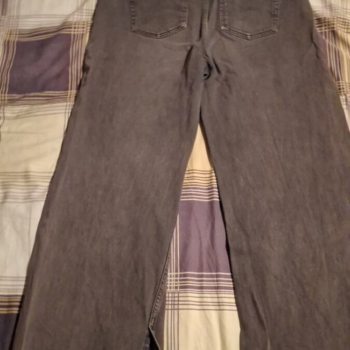 Bershka wide leg pants, size 42, black