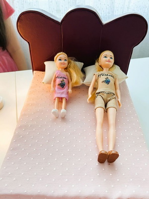 Handmade large Barbie doll bed scale 1:6 new