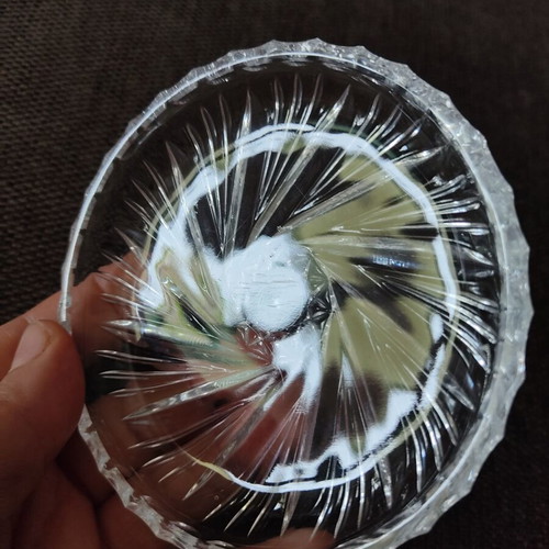 Vintage crystal dessert plates set of 6